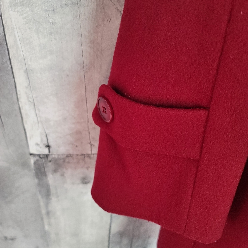 Pendleton Red Merino Wool Coat 4P - Picture 6 of 13
